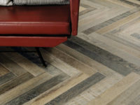 Rovere Wood Effect Porcelain Floor Zigzag Tiles